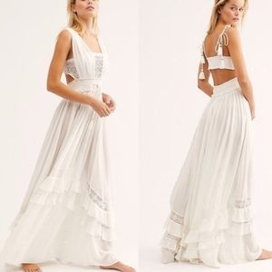 Free People Santa Maria White Maxi Dress